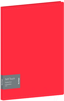 Папка для бумаг Berlingo Soft Touch / DB4_20982 (красный)