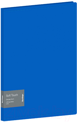 Папка для бумаг Berlingo Soft Touch / DB4_20981 (синий)