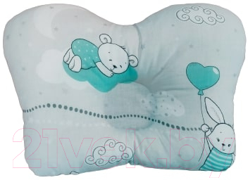 Подушка для малышей Баю-Бай Air / ПШ12Air3 (серый/зеленый)