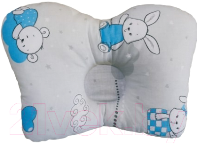 Подушка для малышей Баю-Бай Air / ПШ12Air4 (серый/голубой)