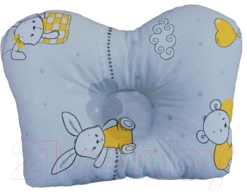 Подушка для малышей Баю-Бай Air / ПШ12Air6 (серый/желтый)