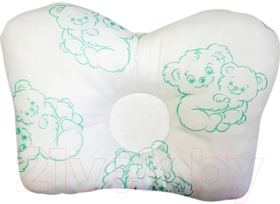 Изображение товара Подушка для малышей Баю-Бай Cloud / ПШ12C03 (белый/зеленый)