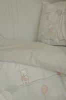 Комплект постельный для малышей Баю-Бай Air / К31Air1 (серый/розовый) - 