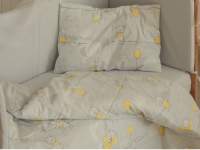 Комплект постельный для малышей Баю-Бай Air / К31Air6 (серый/желтый) - 