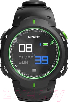 Умные часы NO.1 F13 (черный/зеленый)
