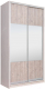 Миниатюра изображения товара Шкаф-купе Рэйгрупп 120 YSX Elgon РГ-12.01 (ясень снежный/сосна/хром)