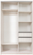 Миниатюра изображения товара Шкаф-купе Рэйгрупп 120 YSX Elgon РГ-12.01 (ясень снежный/сосна/хром)