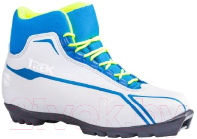 Ботинки для беговых лыж TREK Sportiks 5 NNN (белый/синий, р-р 34)