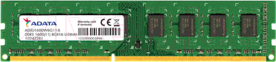 Оперативная память DDR3 A-data AD3U1600W4G11-S