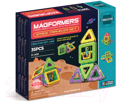 Конструктор магнитный Magformers Space Traveler Set / 703007 (35эл)