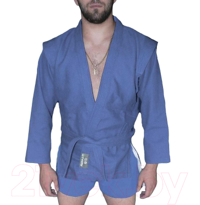 Куртка для самбо Atemi AX5 (р.54, синий)
