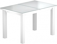 Обеденный стол Васанти Плюс ВС-04 140/180x80М (белый матовый) - 