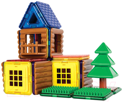 Конструктор магнитный Magformers Log Cabin Set / 705006 (48эл)