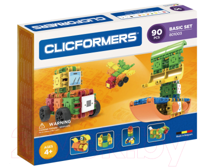 Конструктор Clicformers Basic Set / 801003 (90эл)