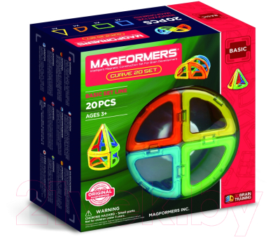 Конструктор магнитный Magformers Curve Set / 701010 (20эл)