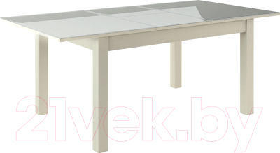 Обеденный стол Васанти Плюс ВС-19 120/160x80 (бежевый глянец)