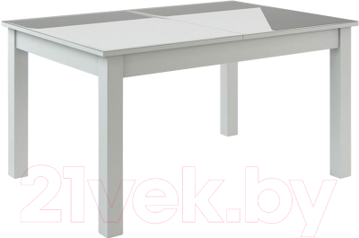 Обеденный стол Васанти Плюс ВС-21 120/160x80 (белый глянец)
