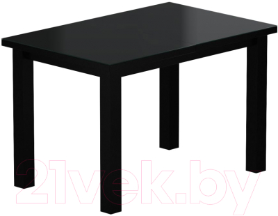 Обеденный стол Васанти Плюс ВС-24 120/160x80М (черный матовый)