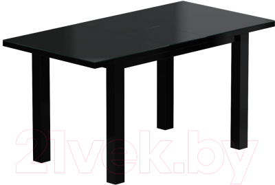 Обеденный стол Васанти Плюс ВС-24 120/160x80М (черный матовый)