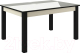 Обеденный стол Васанти Плюс ВС-35 120/160x80 (бежевый глянец/черный) - 