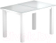Обеденный стол Васанти Плюс ВС-40 110/150x70М (белый матовый) - 