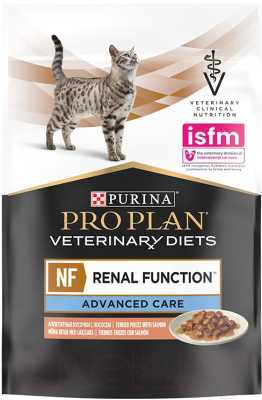 Влажный корм для кошек Pro Plan Veterinary Diets NF Renal Function Advanced Care лосось (85г)