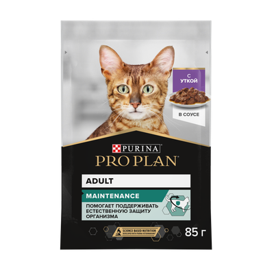 

Влажный корм для кошек, Maintenance Adult Утка