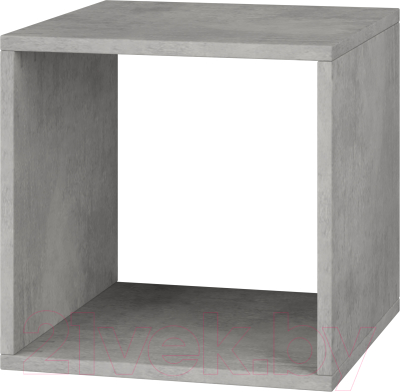 Стеллаж Е1 Ник куб 1 ячейка 355x376x350 (бетон)