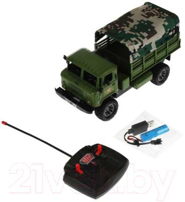 Радиоуправляемая игрушка Технопарк Газ 66 Армия России / 2004F022-R