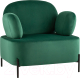 Кресло мягкое Stool Group Кэнди / vd-candy-b19 (велюр зеленый) - 