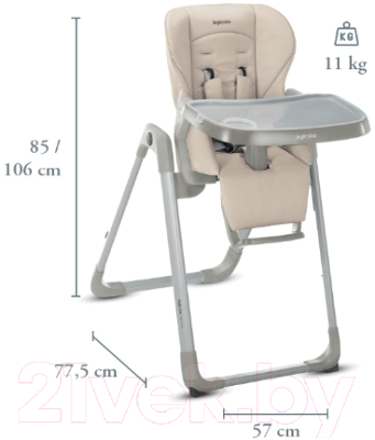 Стульчик для кормления Inglesina My Time / AZ91K9PPR (Pepper)