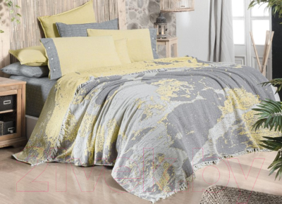 Комплект постельного белья с покрывалом Sarev Пике 1.5 / PT 336 BIANCA v1/Sari