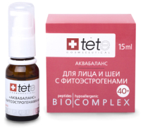 Лосьон для лица TETe Cosmeceutical Биокомплекс-аквабаланс с фитоэстрогенами 40+ (15мл) - 