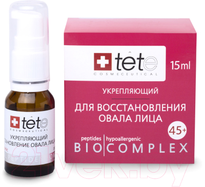 Сыворотка для лица TETe Cosmeceutical Биокомплекс укрепляющий для восстановления овала лица 45+ (15мл)