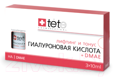 Сыворотка для лица TETe Cosmeceutical Гиалуроновая кислота+ДМАЭ лосьон (3x10мл)