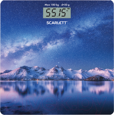 Напольные весы электронные Scarlett SC-BS33E022 (звездное небо)