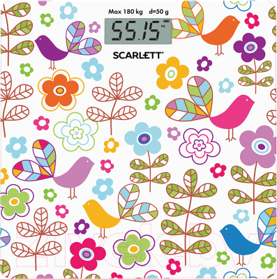 Напольные весы электронные Scarlett SC-BS33E026 (природа графика)