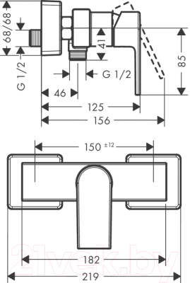 Смеситель Hansgrohe Vernis 71650670