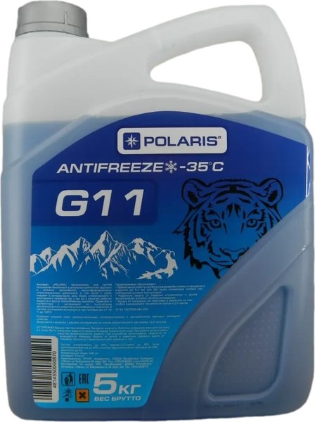 Антифриз Polaris Auto G11 New / PL0350NEW (5кг, синий)