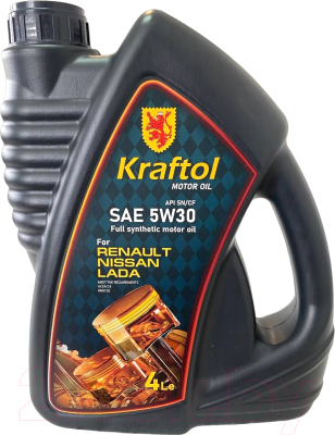 Моторное масло Kraftol Renault/Lada C4 5W30 / 3765 (4л)