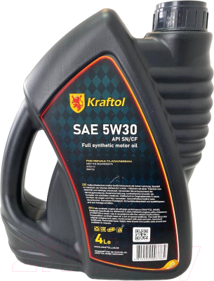 Моторное масло Kraftol Renault/Lada C4 5W30 / 3765 (4л)