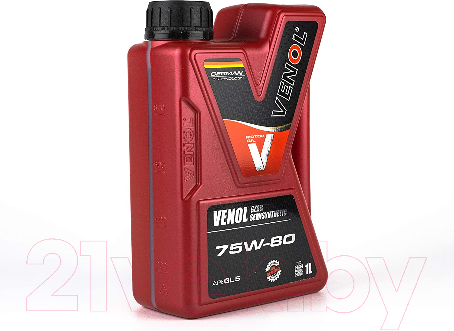 Трансмиссионное масло Venol Gear Semisynthetic GL5 75W80 / 221001 (1л) — фото 2
