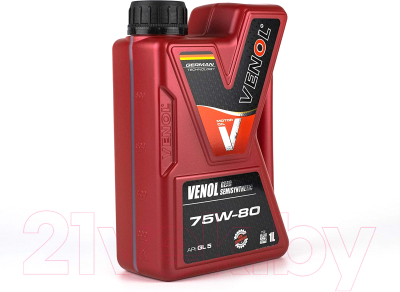 Трансмиссионное масло Venol Gear Semisynthetic GL5 75W80 / 221001 (1л)