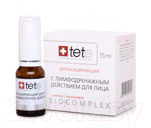 Сыворотка для лица TETe Cosmeceutical Биокомплекс детоксифирующий с лимфодренажным действием