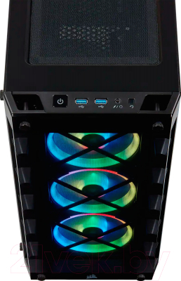 Корпус для компьютера Corsair iCUE 465X RGB Mid-Tower ATX Smart Case / CC-9011188-WW (черный)