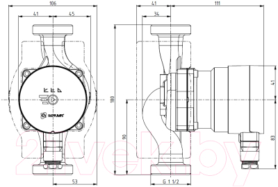 Циркуляционный насос IMP PUMPS NMT Mini 25/60-180