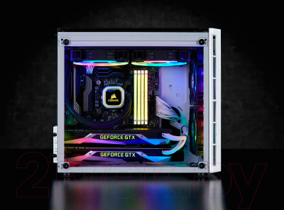 Корпус для компьютера Corsair Crystal Series 280X RGB / CC-9011137-WW (белый)