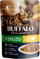 

Влажный корм для кошек Mr.Buffalo, Sterilized с цыпленком в соусе / B305