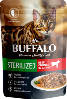 

Корм для кошек Mr.Buffalo, Sterilized с говядиной в соусе / B306