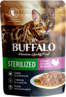 

Влажный корм для кошек Mr.Buffalo, Sterilized с индейкой в соусе / B307